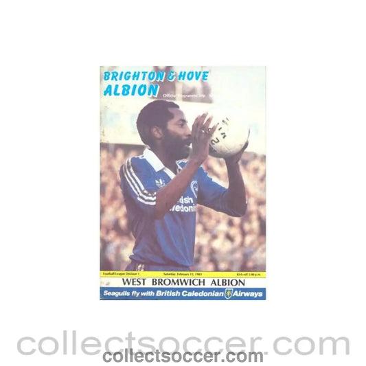 1982 - Brighton & Hove Albion v West Bromwich Albion 27/11/1982 Football League