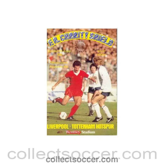 1982 Charity Shield Official Programme Liverpool v Tottenham Hotspur 21/08/1982