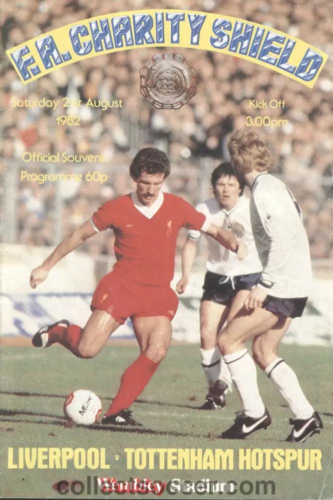 1982 Charity Shield Official Programme Liverpool v Tottenham Hotspur - Collect Soccer