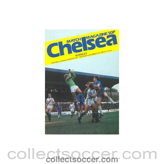 1982 - Chelsea v Burnley official programme 04/12/1982