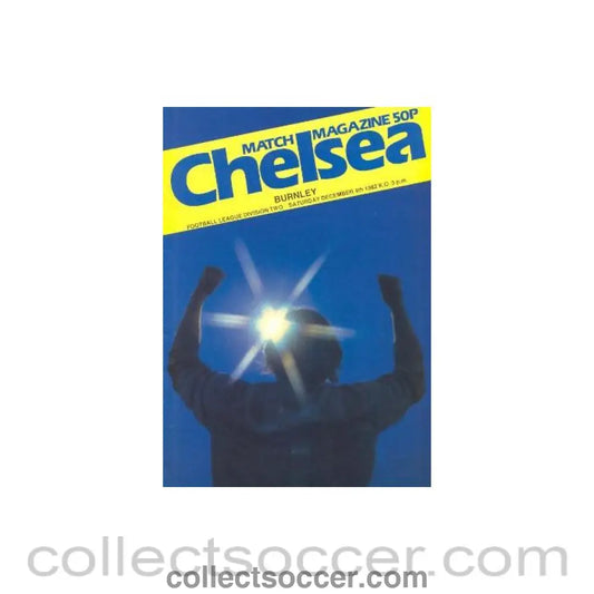 1982 - Chelsea v Burnley official programme 04/12/1982