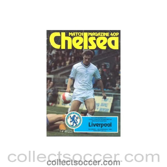 1982 - Chelsea v Liverpool official programme 13/02/1982 F.A. Cup