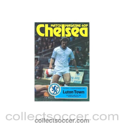 1982 - Chelsea v Luton Town official programme 08/05/1982 - Collect Soccer