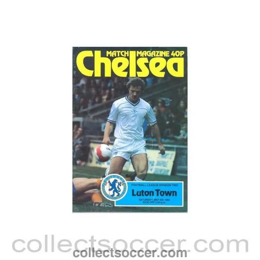 1982 - Chelsea v Luton Town official programme 08/05/1982