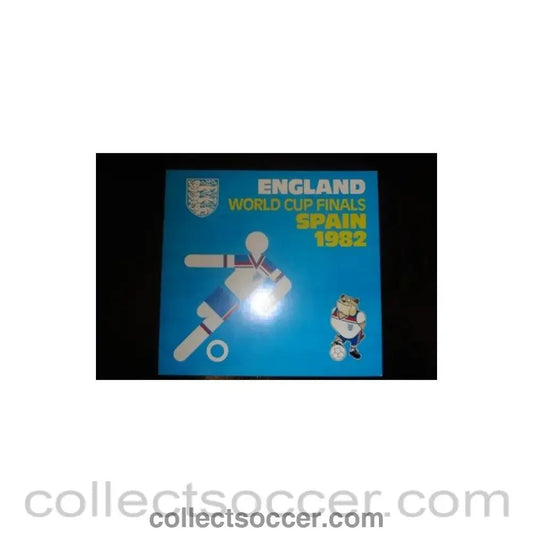 1982 - England in World Cup 1982 Spain Brochure - Collect Soccer