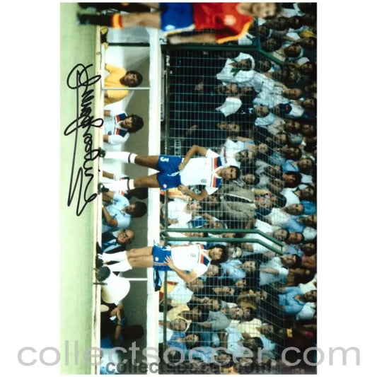 1982 - England - Trevor Brooking Autographed World Cup 1982 Photo - Collect Soccer