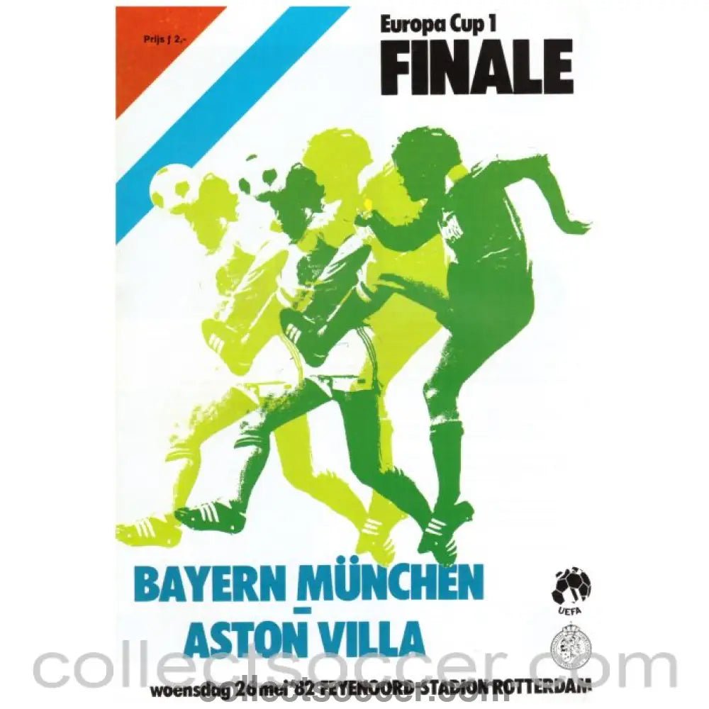 1982 European Cup Final Bayern Munich v Aston Villa Official Programme - Collect Soccer