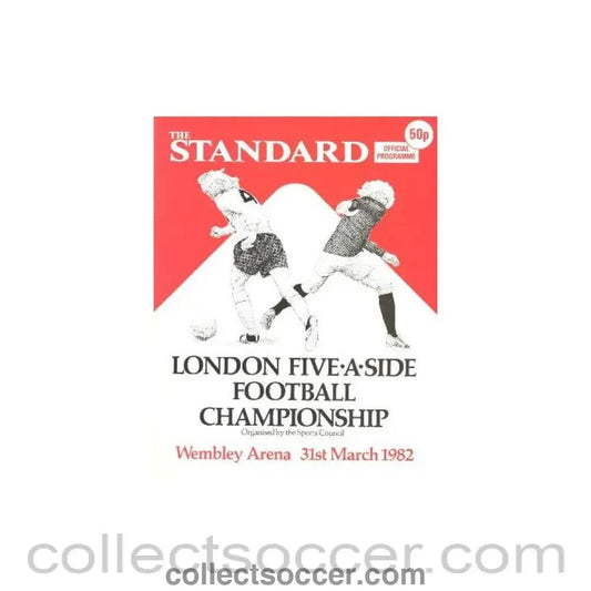 1982 Five - a - Side Evening Standard official programme - Collect Soccer