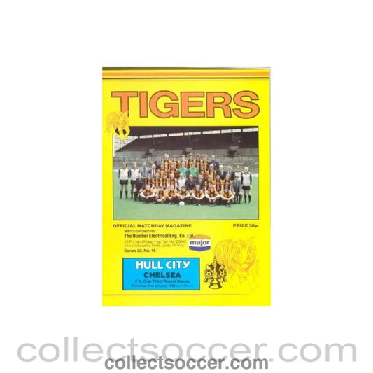 1982 - Hull City vChelsea official programme 21/01/1982