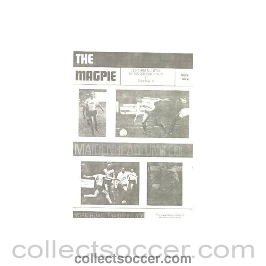 1982 - Maidenhead United vChelsea official programme 09/05/1982
