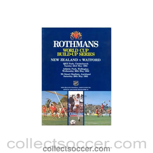 1982 - New Zealand v Watford played in Christchurch, New Zealand 23/05/1982 - Collect Soccer