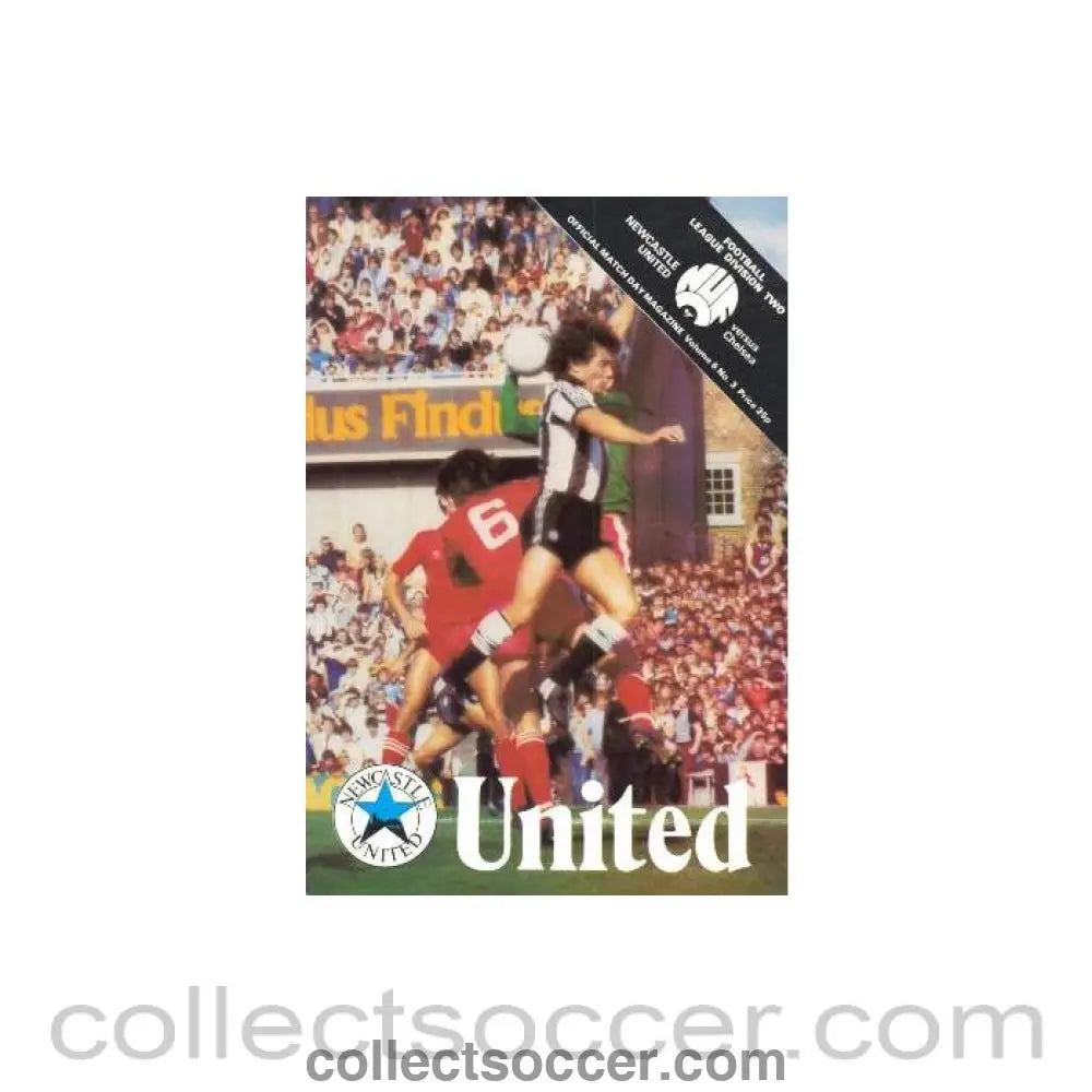 1982 - Newcastle United vChelsea official programme 1982-83