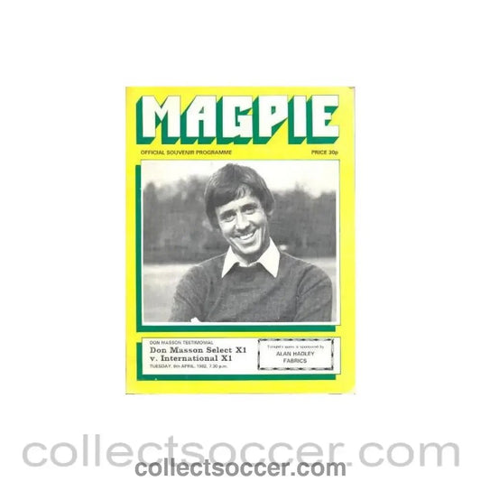 1982 - Notts County - Don Masson Testimonial Match 06/04/1982 - Collect Soccer
