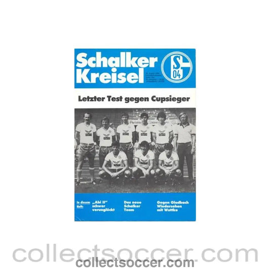 1982 - Schalke v Aston Villa official programme 16/08/1982 - Collect Soccer
