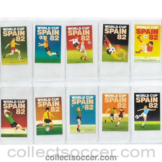 1982 - World Cup 1982 - Complete Set of Mint Condition Match Box Labels - Collect Soccer
