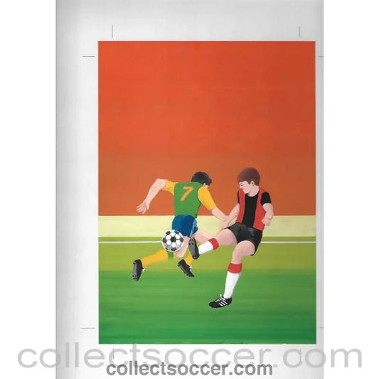 1982 - World Cup 1982 Original Artwork for Match Box Labels. No 7 of 10. - Collect Soccer
