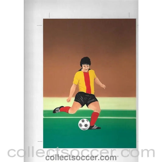 1982 - World Cup 1982 Original Artwork for Match Box Labels. No 9 of 10. - Collect Soccer