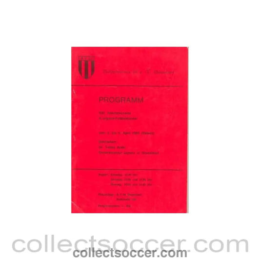 1983 21th International Junior Tournament 02 - 04/04/1983 in Dusseldorf, Germany official programme in German - Collect Soccer
