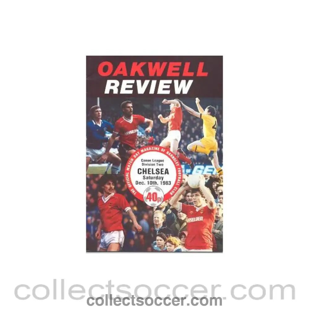 1983 - Barnsley vChelsea official programme 10/12/1983 - Collect Soccer