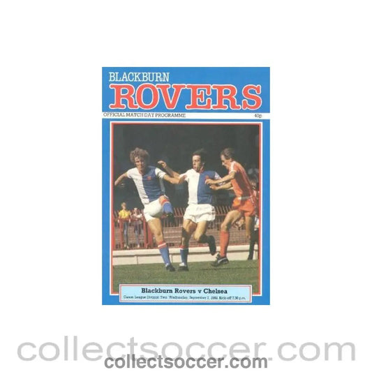 1983 - Blackburn Rovers vChelsea official programme 07/09/1983 - Collect Soccer