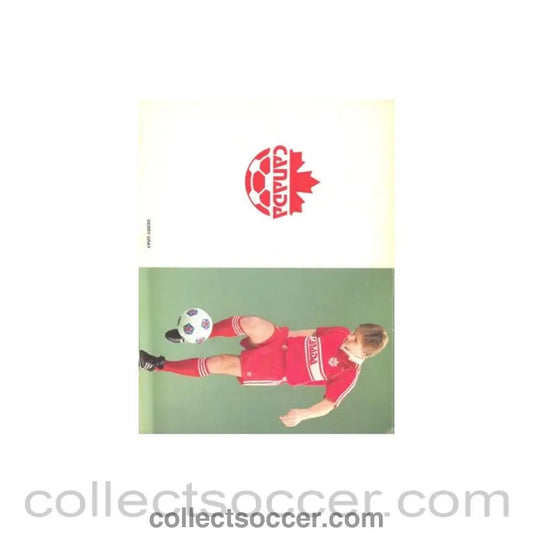 1983 Canada v Scotland official programme 1983, featuring Gerry Gray and Charlie Nicholas - Collect Soccer