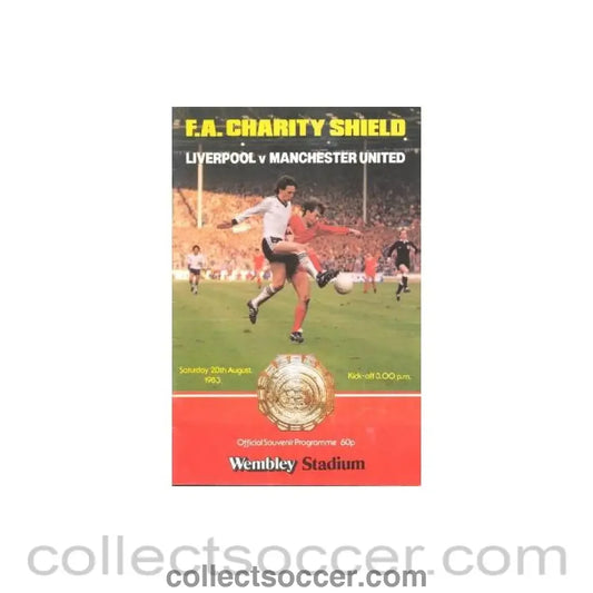 1983 Charity Shield Official Programme Liverpool v Manchester United