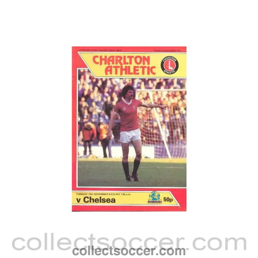 1983 - Charlton Athletic vChelsea official programme 15/11/1983