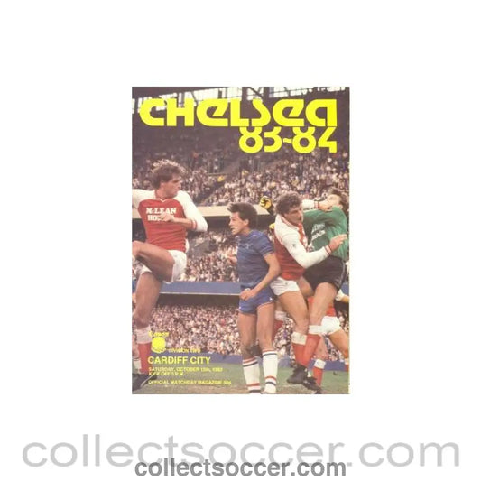 1983 - Chelsea v Cardiff City official programme 15/10/1983