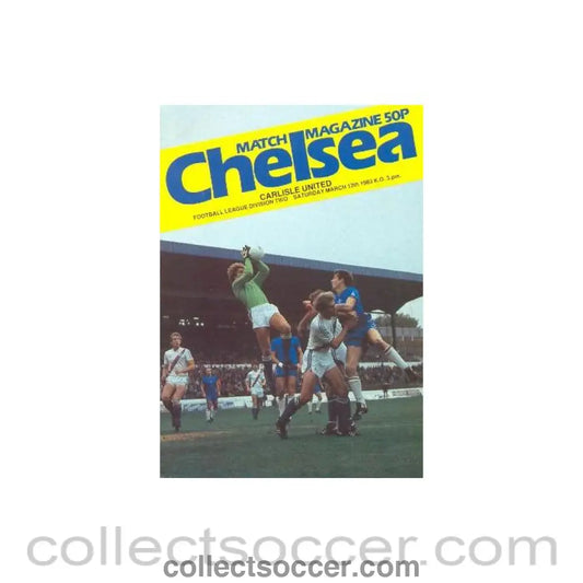 1983 - Chelsea v Carlisle United official programme 12/03/1983