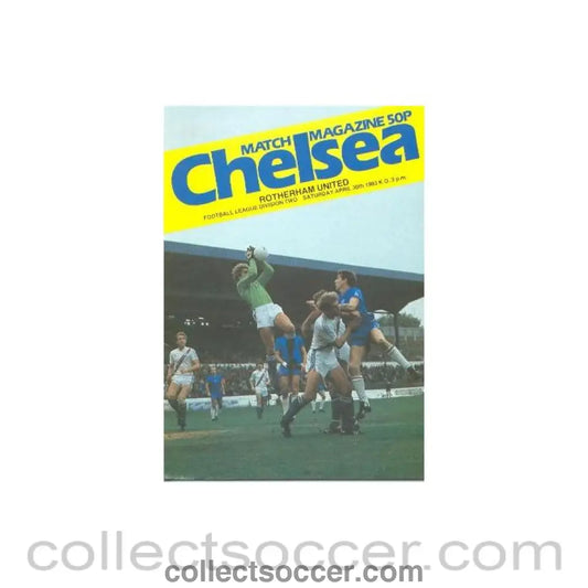 1983 - Chelsea v Rotherham official programme 30/04/1983