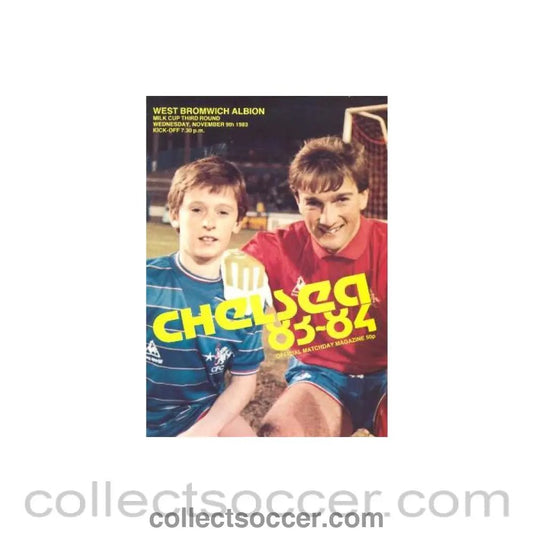 1983 - Chelsea v West Bromwich Albion official programme 09/11/1983 - Collect Soccer