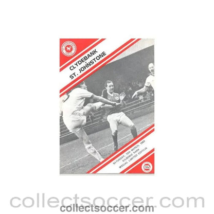 1983 - Clydebank v St. Johnstone official programme 12/03/1983 - Collect Soccer
