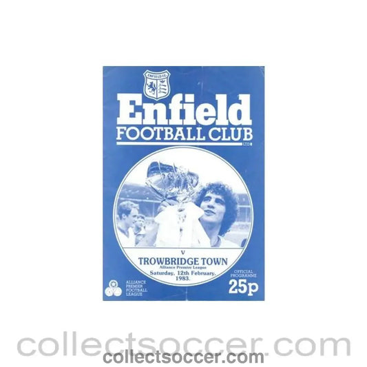1983 - Enfield v Tonbridge Town official programme 12/02/1983 Alliance Premier League - Collect Soccer