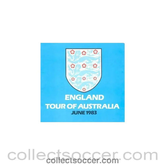 1983 England Tour of Australia official programme June 1983 - Collect Soccer