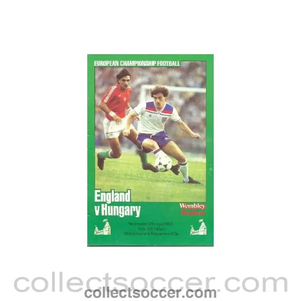 1983 England v Hungary official programme 27/04/1983 - Collect Soccer