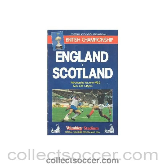 1983 England v Scotland official programme 01/06/1983 - Collect Soccer