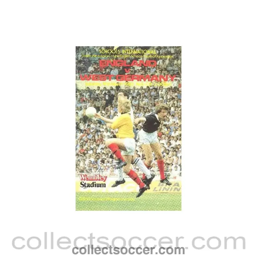 1983 England v West Germany official programme 19/03/1983 - Collect Soccer