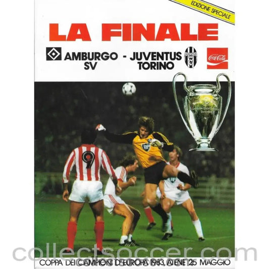 1983 European Cup Final Hamburg v Juventus Official Programme Italian Edition - Collect Soccer