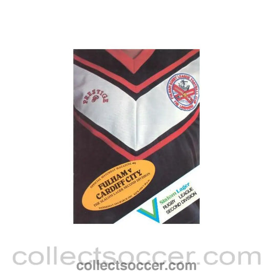 1983 - Fulham v Cardiff City official programme 23/03/1983 for a rugby match