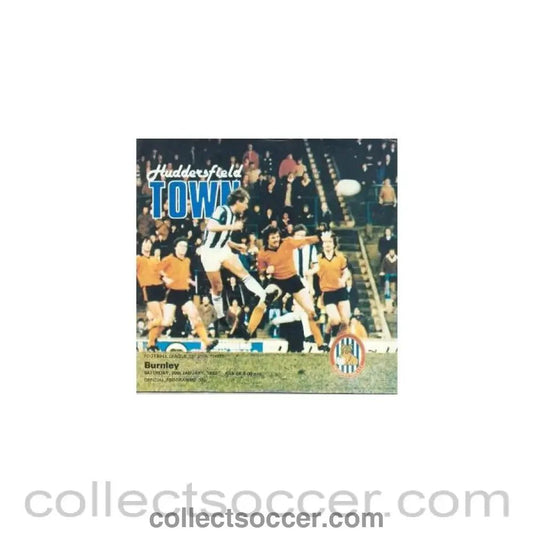 1983 - Huddersfield Town v Burnley official programme 30/01/1983 Football League - Collect Soccer