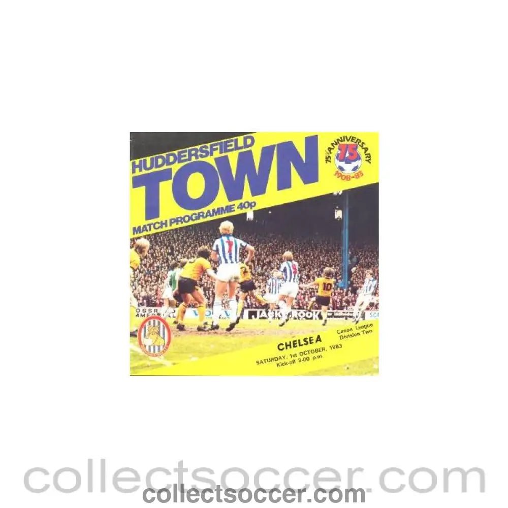 1983 - Huddersfield Town vChelsea official programme 01/10/1983 - Collect Soccer