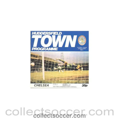 1983 - Huddersfield vChelsea official programme 08/01/1983 - Collect Soccer