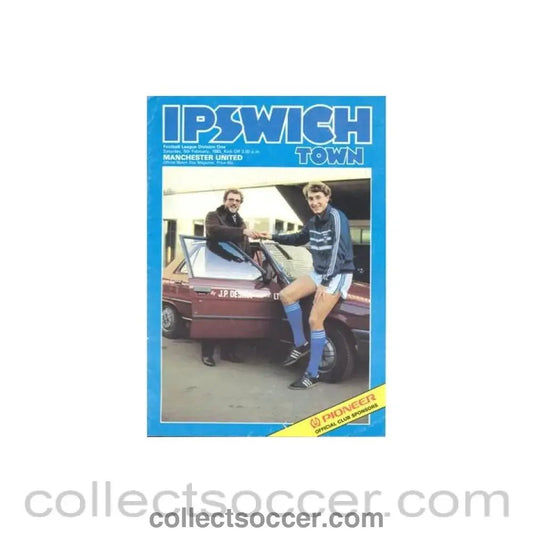 1983 - Ipswich Town v Manchester United official programme 05/02/1983 Football League - Collect Soccer