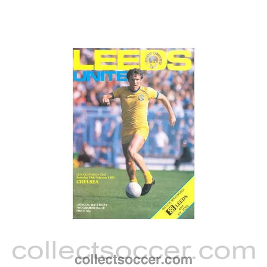1983 - Leeds United vChelsea official programme 19/02/1983 - Collect Soccer