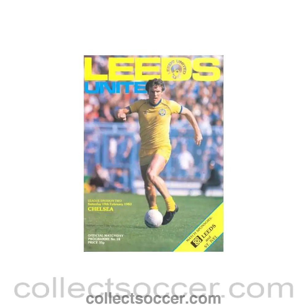 1983 - Leeds United vChelsea official programme 19/02/1983 - Collect Soccer