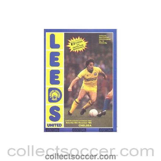1983 - Leeds United vChelsea official programme 26/11/1983