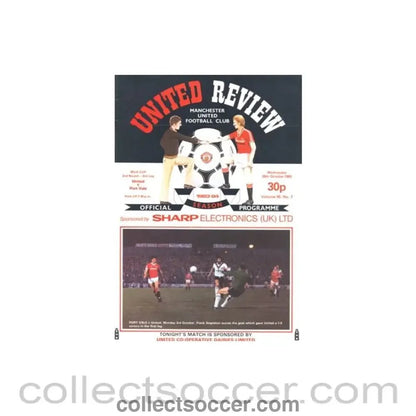 1983 - Manchester United v Port Vale official programme 26/10/1983 - Collect Soccer