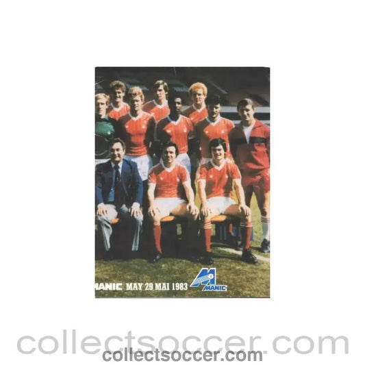 1983 - Nottingham Forest v MANIC official programme 29/05/1983 - Collect Soccer