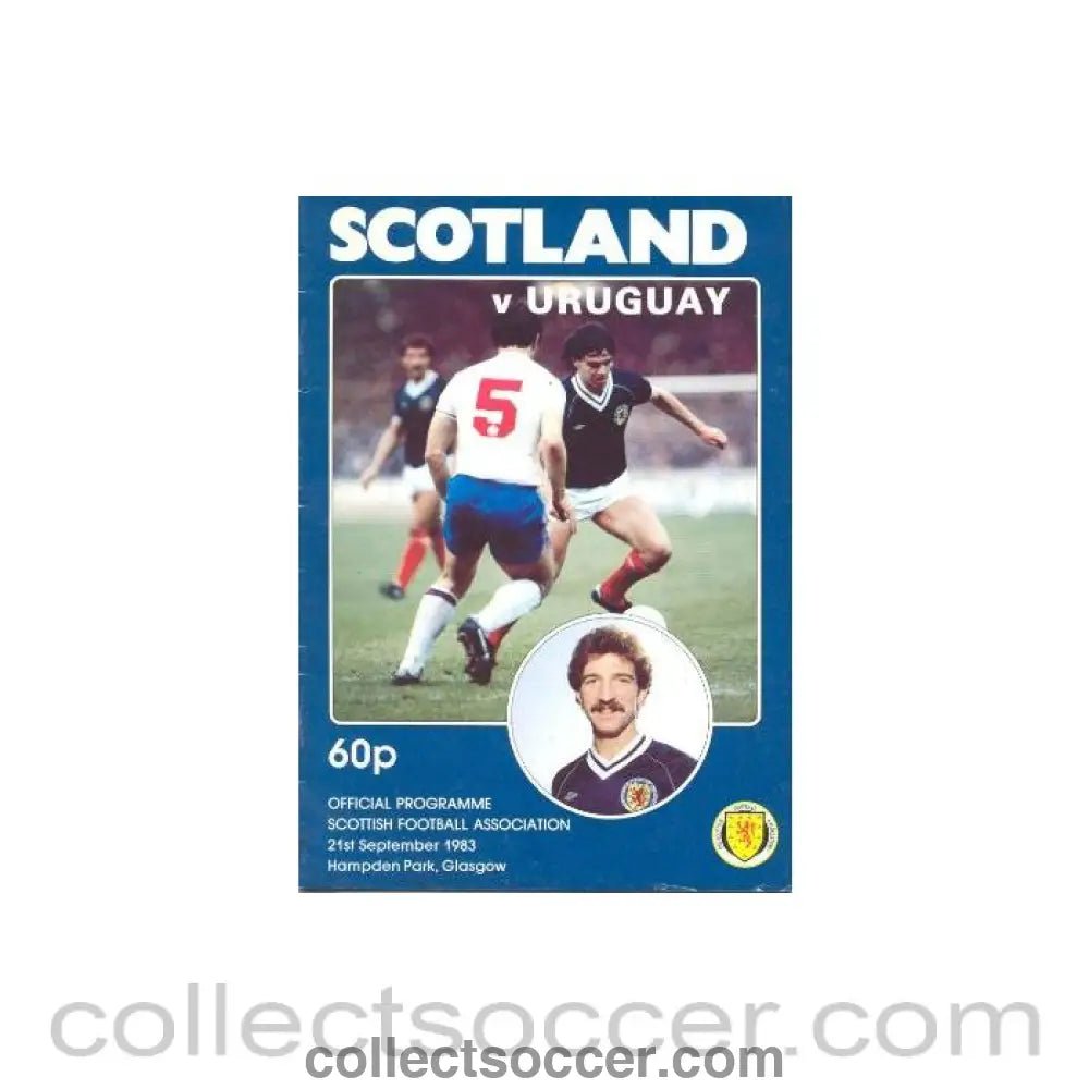 1983 Scotland v Uruguay official programme 21/09/1983 - Collect Soccer