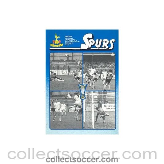 1983 - Tottenham Hotspur v Drogheda official programme 28/09/1983 UEFA Cup - Collect Soccer